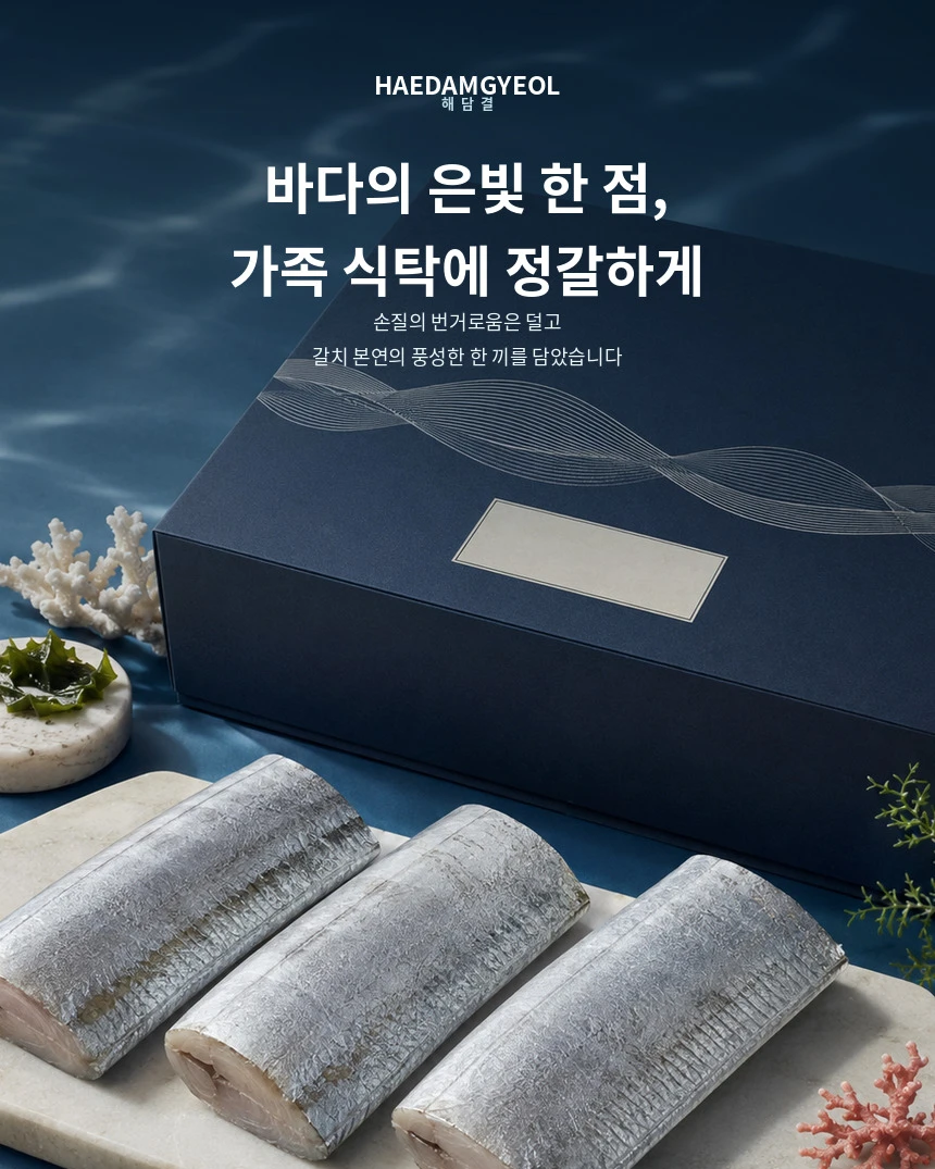 HAEDAMGYEOL 갈치 세트 · 식품 상세페이지 공개 결과물
