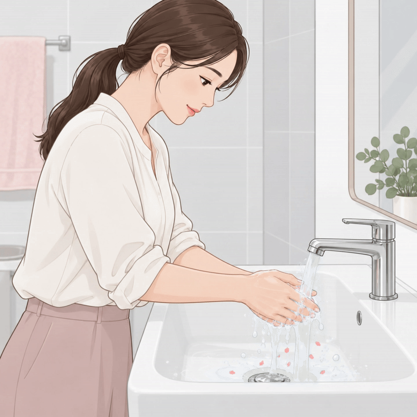 HyHo 배쓰룸클리너 고화질 GIF 상세페이지 · 사용 장면과 원리 애니메이션 5/44 구간
